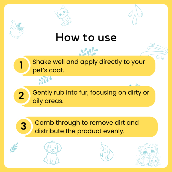 Nilgiri & Jatamansi Dry Shampoo For Dogs & Cats - Image 6