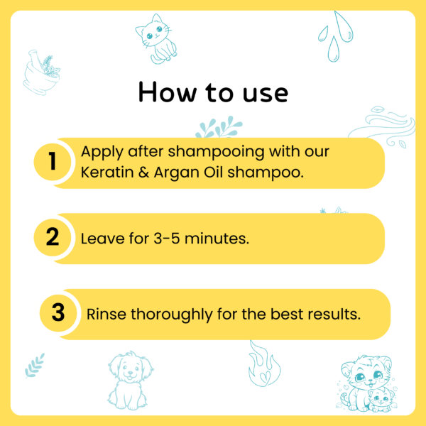 Keratin & Argan Oil Conditioner For Dogs & Cats - Image 6
